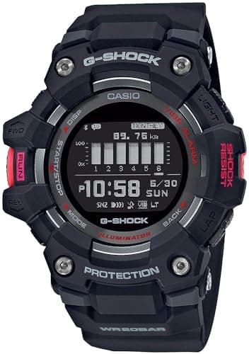 Image of Casio G-Shock GBD100-1 G-Squad Power Trainer Series Mens Digital Black/Red Watch