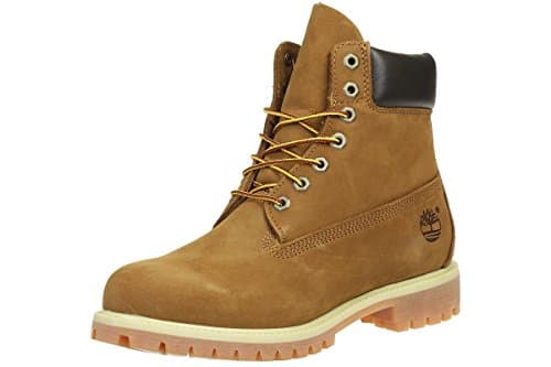 Image of Timberland 6 in Premium Waterproof (Wide Fit), Men’s Classic Boots, Brown (Rust Nubuck), UK (50 EU)