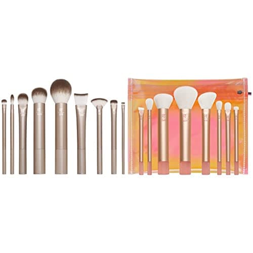 Image of REAL TECHNIQUES Au Naturale Makeup Brush Kit, For Foundation & The Wanderer Make up brush kit, Premium and Professional 8 Midi-size Brush Set