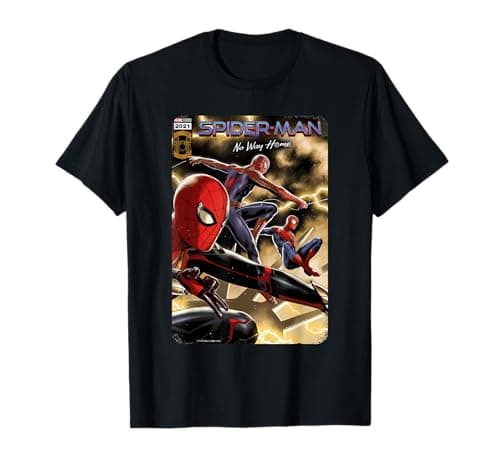 Image of Marvel Spider-Man: No Way Home Spider-Men comic cover T-Shirt
