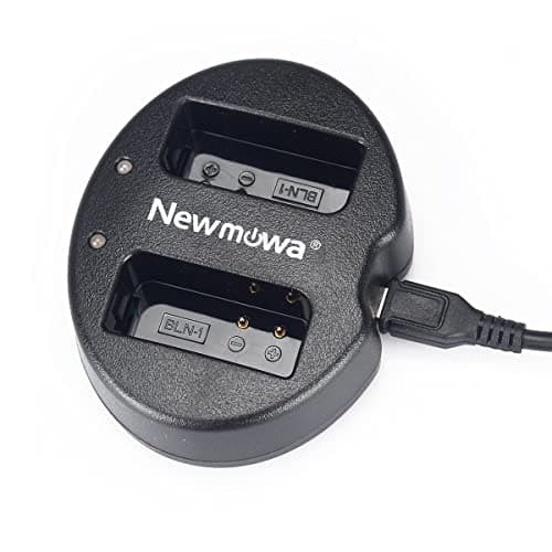 Image of Newmowa Dual USB Charger for Olympus BLN-1 BCN-1 and Olympus OM-D E-M1, OM-D E-M5, Pen E-P5, Pen-F, OM-D E-M5 II(BLN-1 Dual USB Charger)