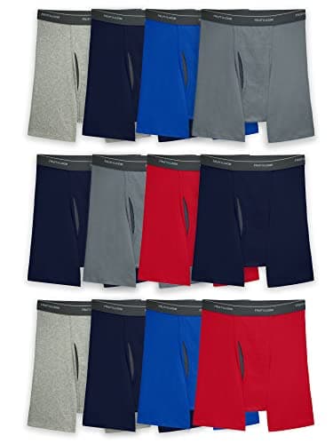 Image of Fruit of the Loom Men's Coolzone Boxer Briefs, 12 Pack-Assorted Colors, L (Pack of 12)