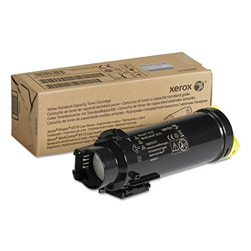 Image of Xerox Genuine Phaser 6510 / Workcentre 6515 Yellow Standard Capacity Toner Cartridge (1,000 Pages) - 106R03475