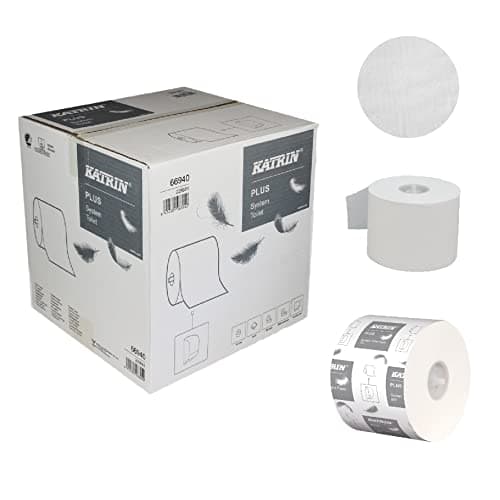 Image of Katrin Plus System Toilet Paper 800 White (Pack of 36) 66940