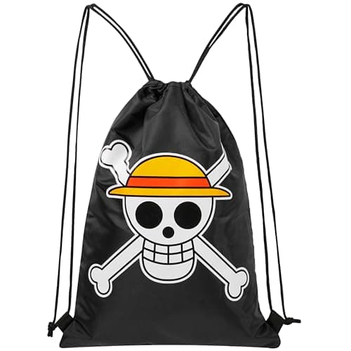 Image of One Piece Kids Drawstring Bag - Anime String Swim Bag for School, Sports, PE Bag