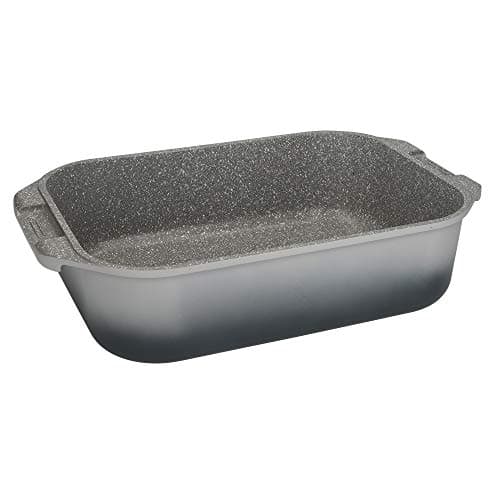Image of MasterClass Deep Cast Aluminium Roasting Tin, Lightweight Roasting Tray with Handles, Oven and Induction Safe, 41 x 26 cm, Grey Ombre