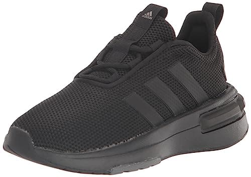 Image of adidas Unisex-Child Racer Tr23 Sneaker, Core Black / Core Black / Grey, 12.0 cm