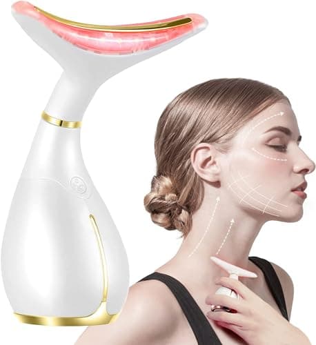 Image of Ms.W Electric Face Massager, Portable Skin Tightening Beauty Toning Device,High Frequency Heat Massager Face Neck Anti Aging Wrinkle Machine,with 45 ±5°C Heat and 3 Massage Modes