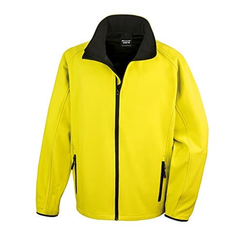 Image of Result R231M Printable Softshell Jacket - Yellow/Black, Medium