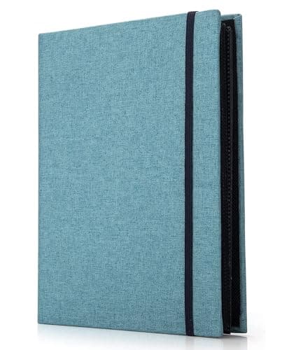 Image of Boic Slip In Photo Albums 6x4, Linen Cover Family Wedding Albums, Holds 200 Photos 10x15cm, Wedding Anniversary Birthday Presents (Blue)
