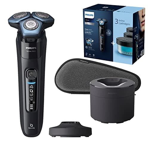 Image of Philips S7783/63 Shaver Series 7000 Dry and Wet Electric Shaver for Men, Silver
