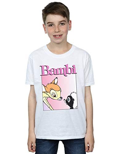 Image of Disney Boys Bambi Nice to Meet You T-Shirt White 5-6 Years
