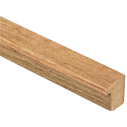 Image of Tuda Grass Direct Premium Acoustic Wood Wall Panel End Bar Piece Trim 260cm - Dark Oak