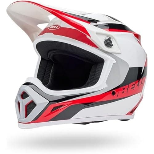 Image of Bell MX-9 MIPS RIFT ECE – motocross helmet – MIPS – adjustable fit – good ventilation – EPS shell – CE EN1078 – Red/White, size: M