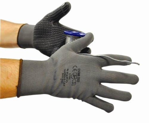 Image of Polyco Matrix D Grip Gloves, Grey, Size Large (9) - Pack of 12