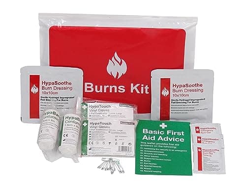 Image of Safety First Aid Group HypaSoothe Burns First Aid Kit in Vinyl Wallet, Small - Fully Stocked