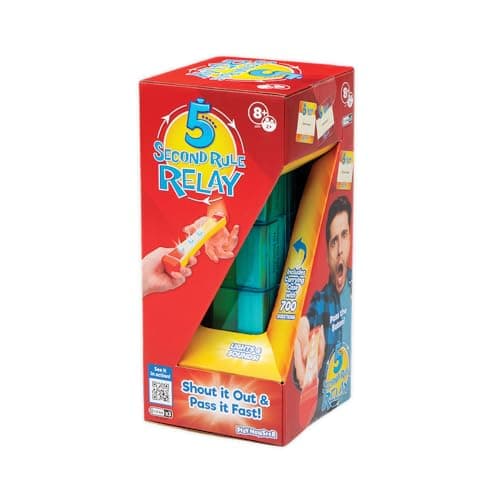 Image of 5 Second Rule Relay | Family Party Game | Electronic Relay Baton | Shout It Out & Pass It Fast! | For 2 or More Players| Age 8+