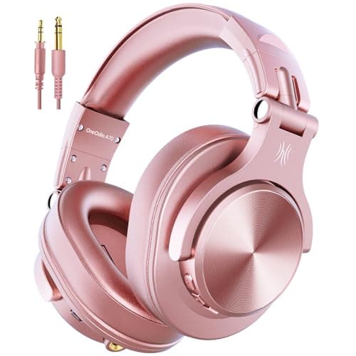 Image of OneOdio A70 Bluetooth Headphones Over Ear, 72 Hrs Playtime, Monitor Level Stereo Sound Quality, Foldable Wireless＆Wired DJ Headphone, Professional Studio Headphones for DJ/TV/PC/Phone