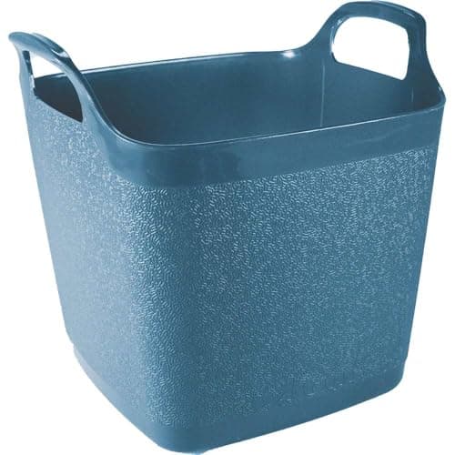 Image of Town & Country Square Flexi-Tub Bucket Garden/Home Storage 15L Hardwearing Plastic (Blue)