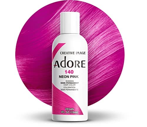 Image of Adore Shining Semi Permanent Hair Colour, 140 Neon Pink