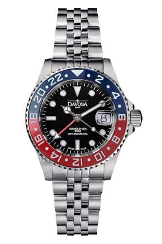 Image of Davosa Professional GMT TT Diver Pentalink 16159006 Automatic Mens Watch