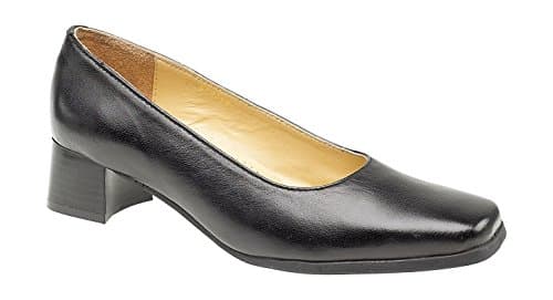Image of Amblers Walford Ladies Wide Fit Court Black Size 3