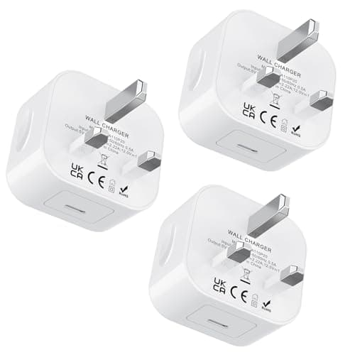 Image of USB C Charger, iPhone Charger Fast Charge 3Pack USB C Adapter Fast Charging 20W Type C Plug Type C Wall Charge Phone Plug for iPhone 16 15 14 13 12 11 Plus/Pro/Pro Max,for Samsung Galaxy