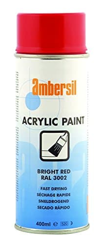 Image of Ambersil 20184 Acrylic Paint RAL 3002, 400 ml, Bright Red