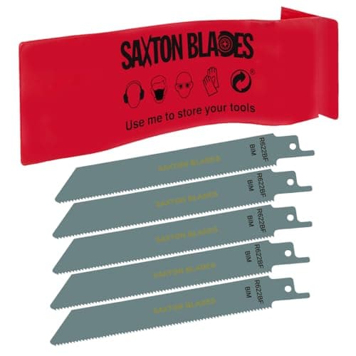 Image of 5x Saxton 150mm Reciprocating Sabre Saw Metal Blades R622BF fits Bosch, Dewalt Makita