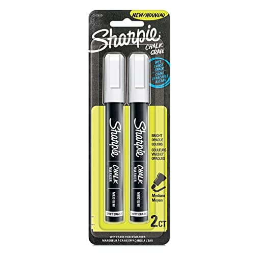 Image of Sharpie Wet Erase Chalk Marker 2/Pkg-White