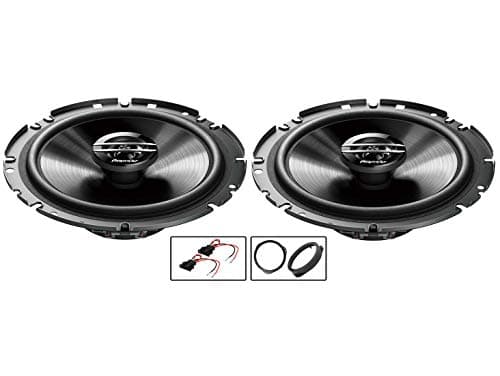Image of Polo Speaker upgrade Front Door Pioneer car speakers 6.5" 17cm + Rings 300W