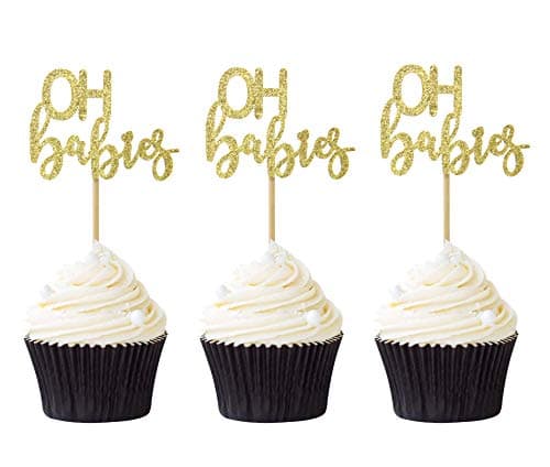 Image of Pack of 24 PCS OH Babies Cupcake Toppers Baby Shower Birthday Party Cake Picks