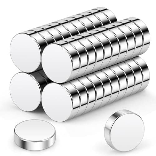 Image of Wukong Round Magnets 10x3mm | 40 Pack, Extremely Strong Mini Magnets Round Small Magnet for Magnetic Board for Pin Board Magnetic Board, Refrigerator, Craft, Office, Kitchen