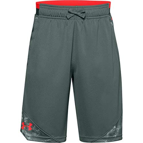Image of Under Armour - Boys Stunt 2.0 Printed Shorts, Large, Lichen Blue (424)