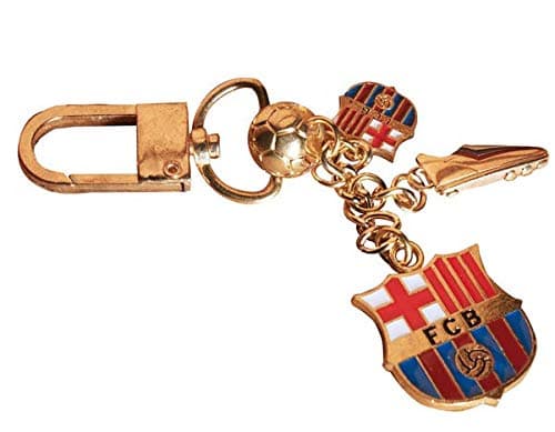 Image of FCB FC Barcelona FC Barcelona Keyring Coat of Arms, Ball and Boot (Keyring)