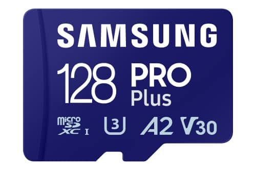 Image of Samsung PRO Plus MicroSD Card, 128 GB, UHS-I U3, Full HD & 4K UHD, Read Speed 180 MB/s, Write Speed 130 MB/s, Memory Card for Cameras and Drones, Includes USB Card Reader, MB-MD128SA/EU