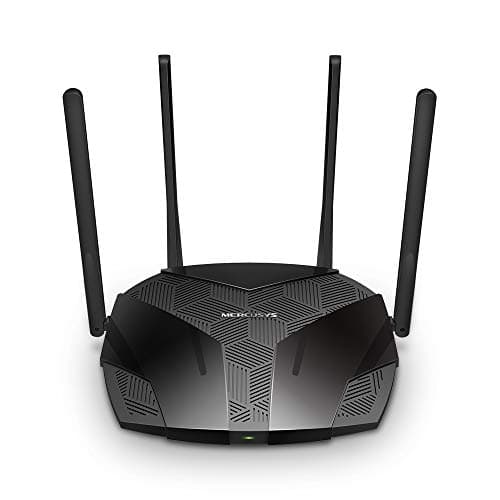 Image of MERCUSYS 6 3000 Mbps WiFi Router, Dual-Band, 4 RJ45 Gigabit Ports, 5dBi Antennas, MU-MIMO, WPA3, Smart Connection, Parental Control, BSS Colouring Technology, MR80X