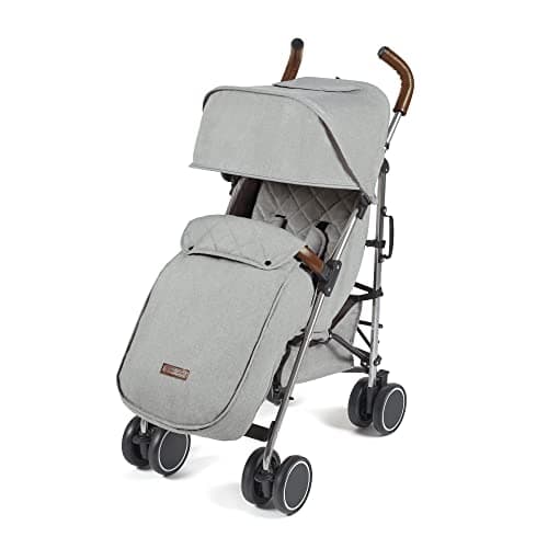 Image of Ickle Bubba Discovery Prime Pushchair (Silver/Grey) – 6 Months to 22kg (Approx. 4 Years*), Lightweight & Compact Stroller, One-Hand Recline, UPF 50+ Hood, Buggy Organiser, Storage Bag & Rain Cover