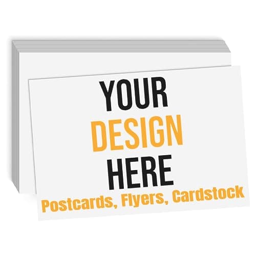 Image of MornLu Custom Postcards with Design Personalized Postcards Add Photo/Text/Logo Print Your Own Postcards, Invitations, promotional, Announment Cards,2 Sided Thick Gloss Cover Card Stock
