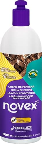 Image of Novex My Curls Leave-In Conditioner Enriched with Cranberry Extract and a Mix of nourishing Oils for, Suitable for all Curly Hair Textures 500ml
