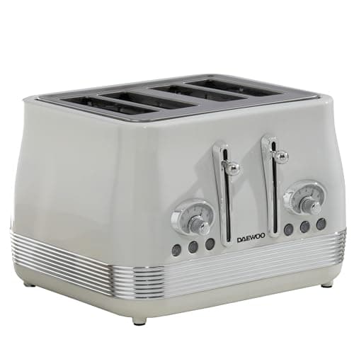 Image of Daewoo Baltimore Collection, 2 Slice Toaster, Easy Cleaning, Safety Features, Cord Storage, High Lift Lever, Browning Controls, Defrost, Reheat, Cancel Functions, Buttermilk