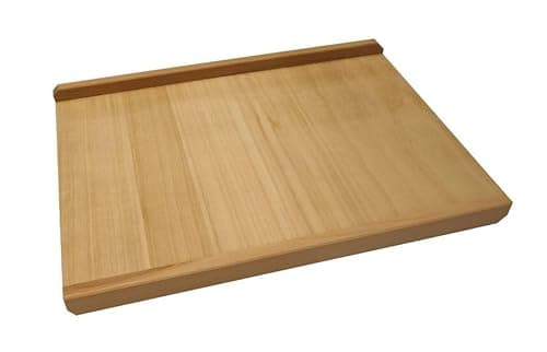 Image of CULIMI Wooden Pastry Board - 70 x 50 cm Beech Wood Kitchen Board for Baking on worktop - Kitchen Board Plate Long Large Ideal for Pizza Pasta Dough
