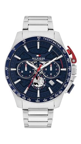 Image of Tommy Hilfiger Chronograph Quartz Watch Silver with Silver Stainless Steel Bracelet - 1792261