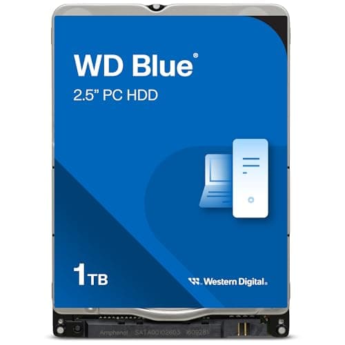 Image of WD Blue 1TB Mobile 2.5" Internal Hard Drive, 5400 RPM Class, SATA 6 GB/s, 128MB Cache, 2 Year Warranty