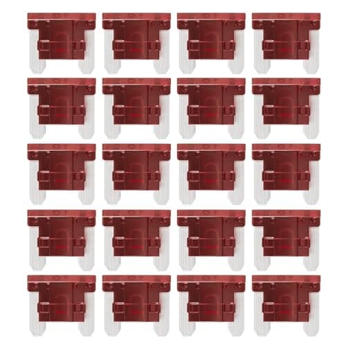 Image of Gebildet 10A Low Profile Mini/APS, ATT Blade Car Fuses 10Amp Automotive Fusibles for RV Auto Motorcycle Truck (Pack of 20Pcs)