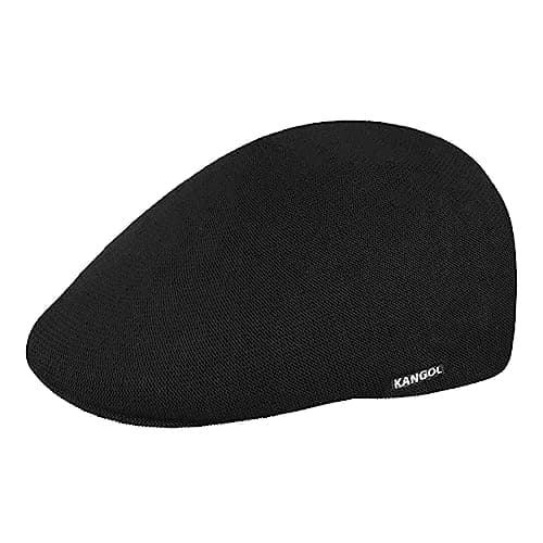 Image of Kangol Bamboo Flat Cap 507 Women/Men - Fibre Ivy hat with Peak Summer Spring-Summer - L (58-59 cm) Black