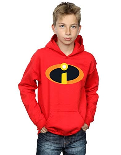 Image of Disney Boys The Incredibles Costume Logo Hoodie Red 12-13 years