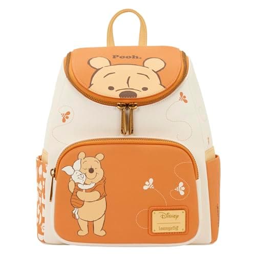 Image of Loungefly - Winnie the Pooh Mini - Backpack - Amazon Exclusive - Premium Vegan Leather - Gift Idea - Official Merchandise - for Boys, Girls Men and Women - Cartoon/Animation Fans