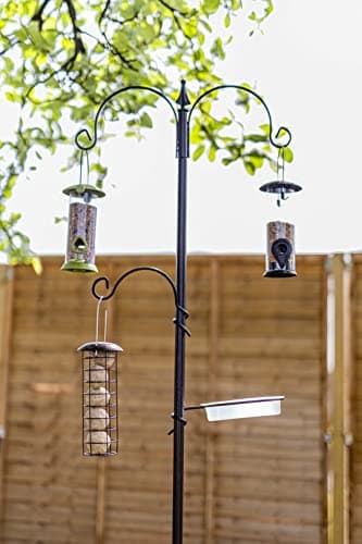 Image of Garden Mile Wild Traditional Bird Feeders Hanging Station, Bird Seed Feeder Hanging Nut Seeds Wildlife Food Bird Feeder Suet Cake Fat Balls Ideal for Garden and Outdoor Wild Birds