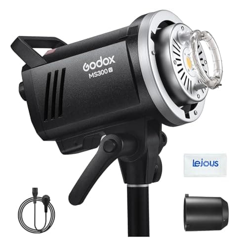 Image of Godox MS300V MS300-V Studio Flash Strobe, 300ws GN58 5800K Monolight, 2.4G Wireless X System, 10W LED Modelling Lamp, Bowens Mount for Wedding, Portrait Photography